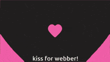 a cartoon character with green hair and the words kiss for webber below him
