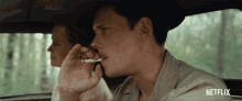Smoking Willard Russell GIF - Smoking Willard Russell Bill Skarsgard GIFs