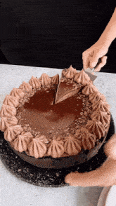 Triple Chocolate Cheesecake Cheesecake GIF