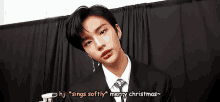 Hwang Hyunjin Merry Christmas GIF - Hwang Hyunjin Hyunjin Merry Christmas GIFs