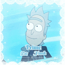 a picture of rick and morty with the name prime de frank on it