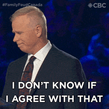 I Don'T Know If I Agree With That Gerry Dee GIF - I Don'T Know If I Agree With That Gerry Dee Family Feud Canada GIFs