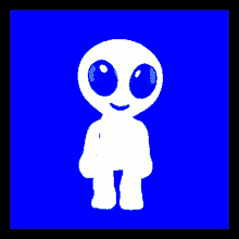 Happy Alien GIF - Happy Alien Blue And White GIFs