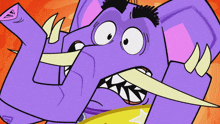 a cartoon of an elephant with a yellow star on his chest