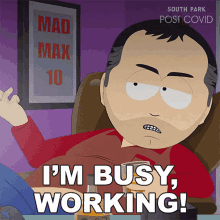 Im Busy Working Stan Marsh GIF - Im Busy Working Stan Marsh South Park GIFs