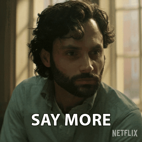 a man with a beard says 
