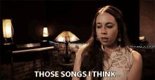 Those Songs I Think In My Opinion GIF - Those Songs I Think In My Opinion I Think So GIFs