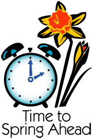 Spring Ahead Time Change Sticker - Spring Ahead Time Change Stickers