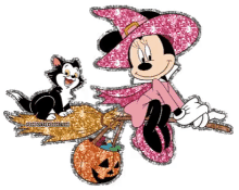 Minnie Mouse Glitter GIF - Minnie Mouse Glitter Halloween GIFs