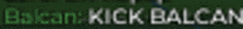 a green background with the name rick balcan written in white