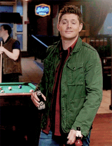 Dean Winchester Beer GIF