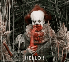 it pennywise hello wave greetings