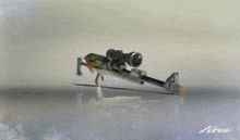 a drawing of a sniper rifle with the words the splatterscope cam-o on the bottom