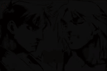 a cartoon of a man and a woman standing next to each other with the words " vs " on the bottom