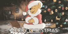 Winnie The Pooh Pooh GIF - Winnie The Pooh Pooh Merry Christmas GIFs