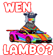 Lambo Wen Sticker - Lambo Wen Wolfcapital Stickers