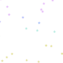 stars changing colors white background falling stars colorful