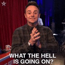 What The Hell Is Going On Ant Mcpartlin GIF - What The Hell Is Going On Ant Mcpartlin Britain'S Got Talent GIFs