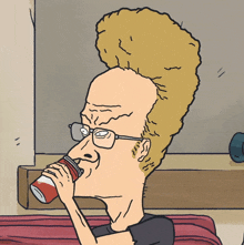 Taking A Sip Beavis GIF - Taking A Sip Beavis Beavis And Butt-head GIFs