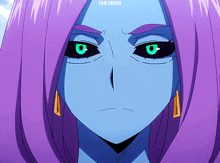 a close up of a person 's face with tanjirous written on the bottom right