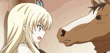 Horse Anime GIF - Horse Anime Slap GIFs