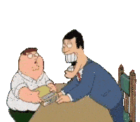 Peter Griffin Tony Robbins Sticker - Peter Griffin Tony Robbins Hungry Stickers