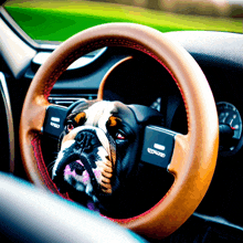Bulldog Face GIF - Bulldog Face Steering Wheel GIFs