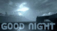 Good Night Full Moon GIF - Good Night Full Moon Rain GIFs