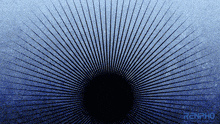 a blue background with a black circle in the center and the word renpho on the bottom