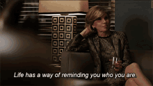 Life Has A Way Of Reminding You Who You Are Diane Lockhart GIF - Life Has A Way Of Reminding You Who You Are Diane Lockhart The Good Fight GIFs