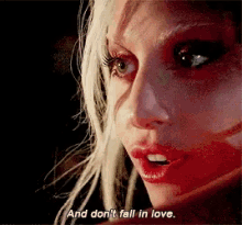 Lady Gaga Dont Fall In Love GIF - Lady Gaga Dont Fall In Love Ahs GIFs