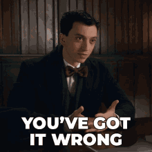 Youve Got It Wrong Sam Waters GIF - Youve Got It Wrong Sam Waters Murdoch Mysteries GIFs
