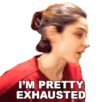 Im Pretty Exhausted Scherezade Shroff Sticker - Im Pretty Exhausted Scherezade Shroff Im Tired Stickers