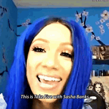 Sasha Banks Take Five GIF - Sasha Banks Take Five Wwe GIFs