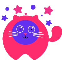 Cat Cartoon Sticker