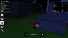 a screenshot of a video game with the words round ends in visible
