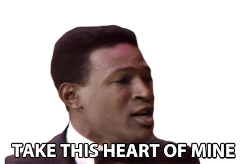 Take This Heart Of Mine Marvin Gaye Sticker - Take This Heart Of Mine Marvin Gaye Have My Heart Stickers