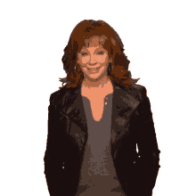 grin reba mcentire smile smirk happy