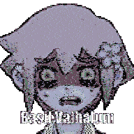 a pixel art drawing of a girl with a flower in her hair and a flower in her hair .