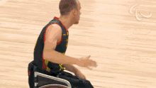 High Five Thomas Boehme GIF - High Five Thomas Boehme German Wheelchair Basketball Team GIFs