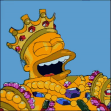 King Homer GIF - Simpsons Crown GIFs