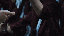 a person 's arm is shown in a blurry photo with the words enjoycee tumblr in the corner