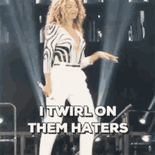 Byeeee GIF - Beyonce Twirl Haters GIFs