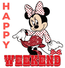 Happy Weekend Minnie Mouse GIF - Happy Weekend Minnie Mouse GIFs