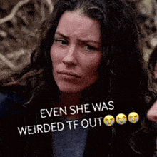 Kate Austen Even She Was Weirded Tf Out GIF - Kate Austen Even She Was Weirded Tf Out Lost GIFs