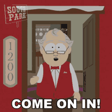 Come On In Tom Johannsen GIF - Come On In Tom Johannsen South Park GIFs