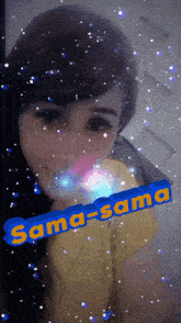 a picture of a woman with the name sama-sama on the bottom