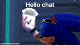 Hyper Sonic Hello Chat GIF - Hyper Sonic Hello Chat GIFs