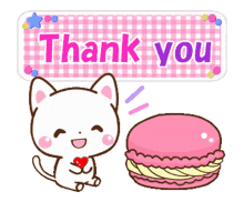 thank you sticker thanks sticker line sticker cat sticker white cat
