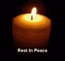 rest in peace rip candle